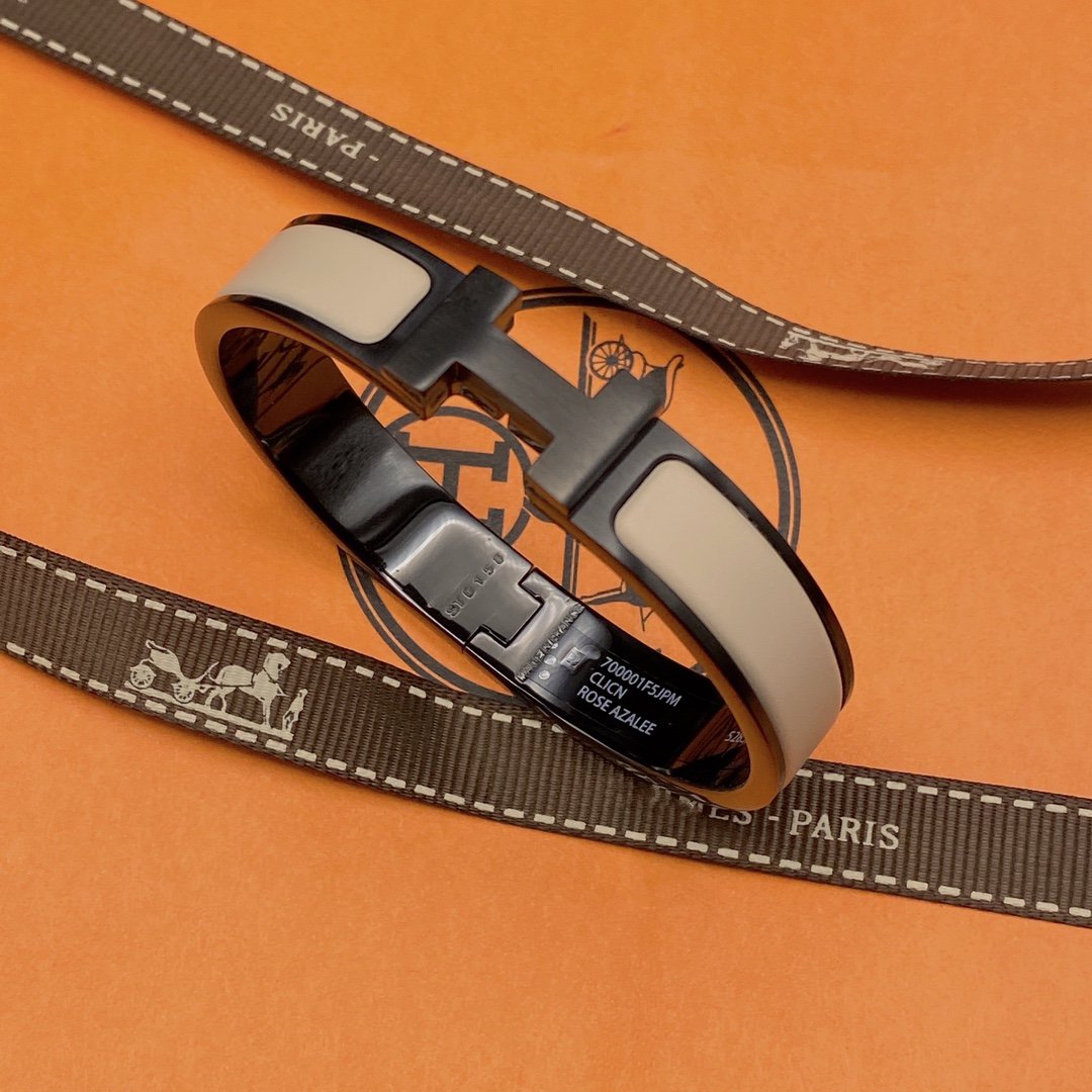 [ORA]H BRACELET 12MM BLACK BEIGE CERAMIC