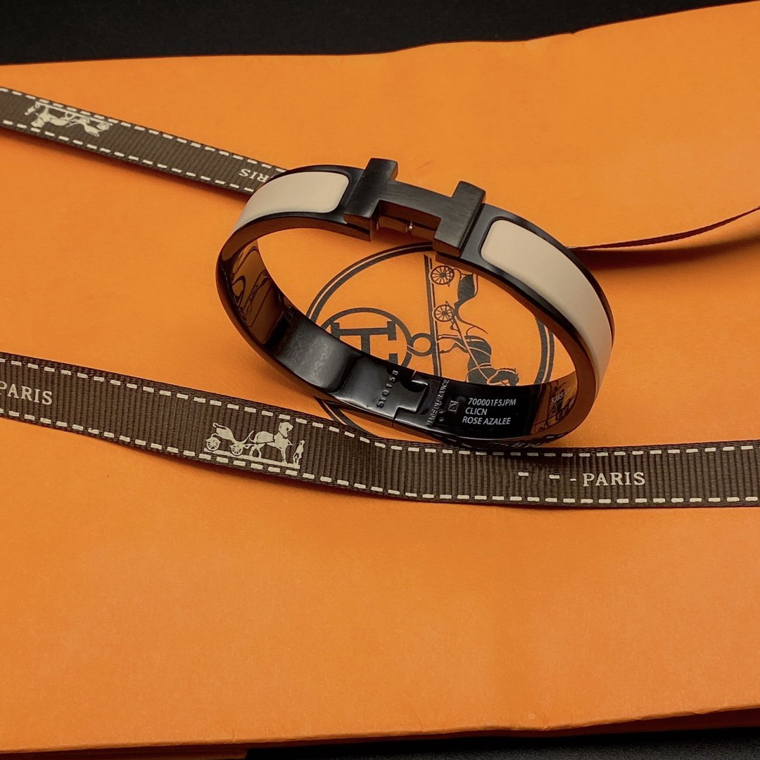 [ORA]H BRACELET 12MM BLACK BEIGE CERAMIC