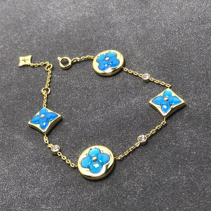[ORA]STAR AND SUN TURQUOISE 4 MOTIFS 3 DIAMONDS