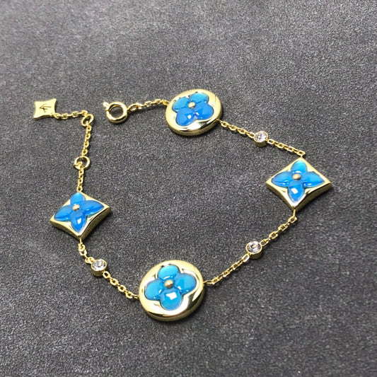[ORA]STAR AND SUN TURQUOISE 4 MOTIFS 3 DIAMONDS