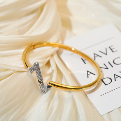 [ORA]VOLTE UPSITE DOWN GOLD DIAMOND BRACELET