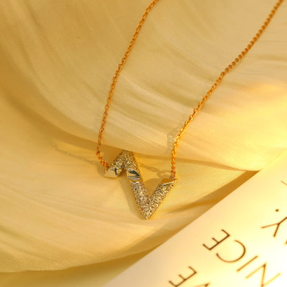 [ORA]VOLT SILVER DIAMOND PEDANT NECKLACE