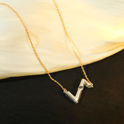 [ORA]VOLT SILVER DIAMOND PEDANT NECKLACE