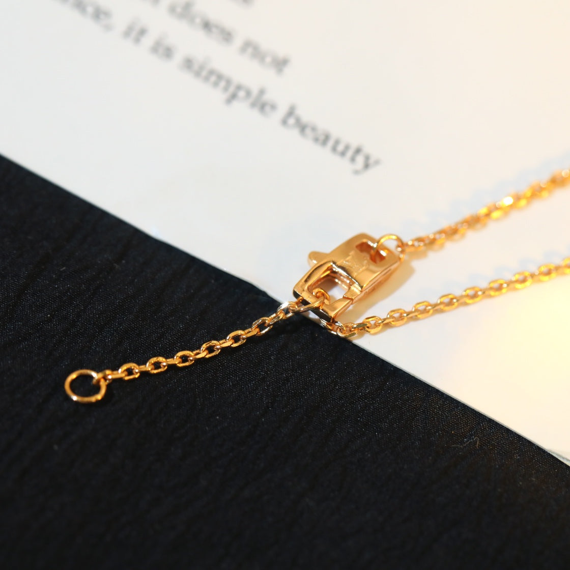 [ORA]STAR AND SUN DIAMOND PINK GOLD NECKLACE