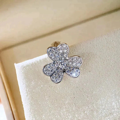 [ORA]CLOVER COMOS DIAMOND EARRINGS SILVER