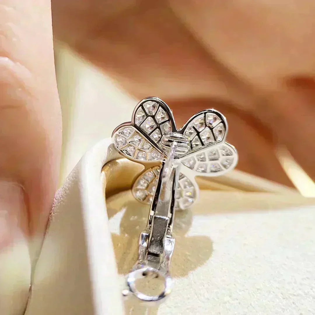 [ORA]CLOVER COMOS DIAMOND EARRINGS SILVER