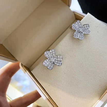 [ORA]CLOVER COMOS DIAMOND EARRINGS SILVER