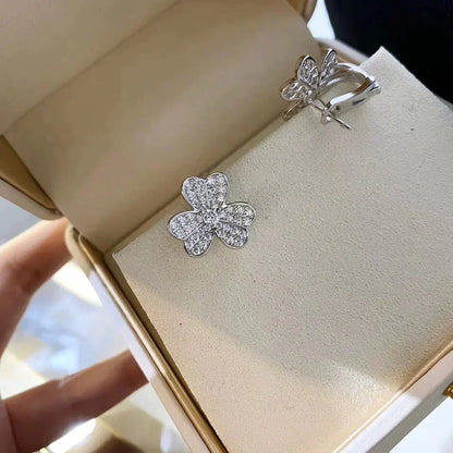 [ORA]CLOVER COMOS DIAMOND EARRINGS SILVER