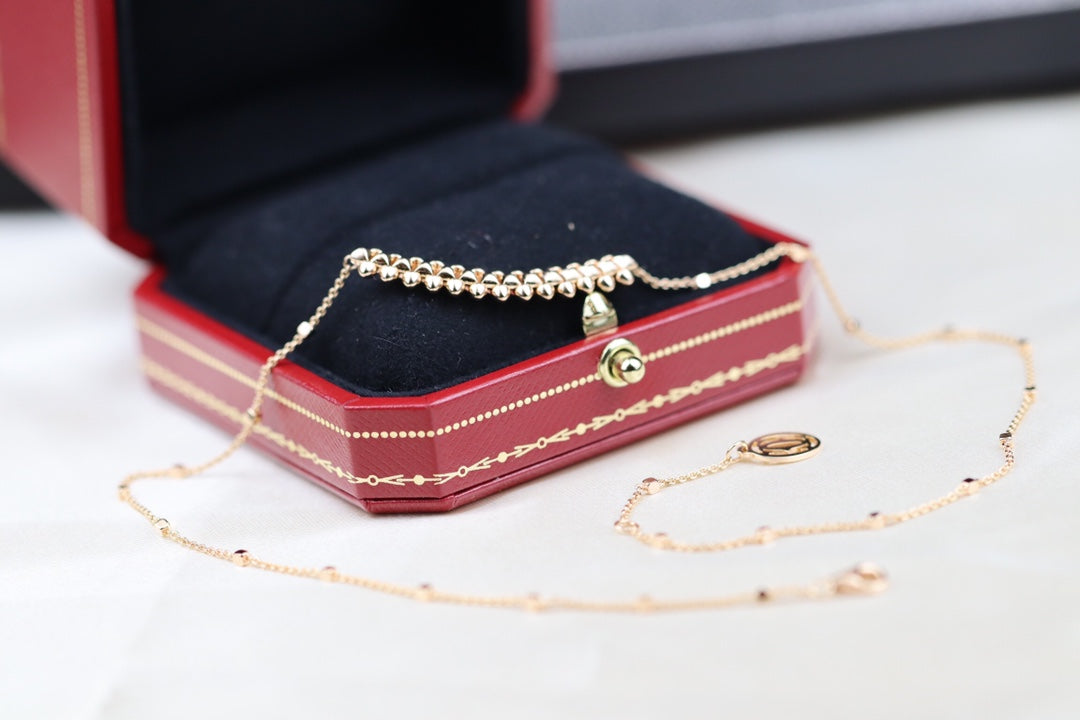 [ORA]CLASH PINK GOLD NECKLACE