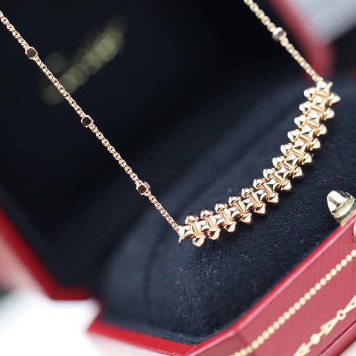 [ORA]CLASH PINK GOLD NECKLACE