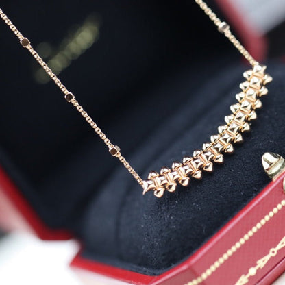 [ORA]CLASH PINK GOLD NECKLACE