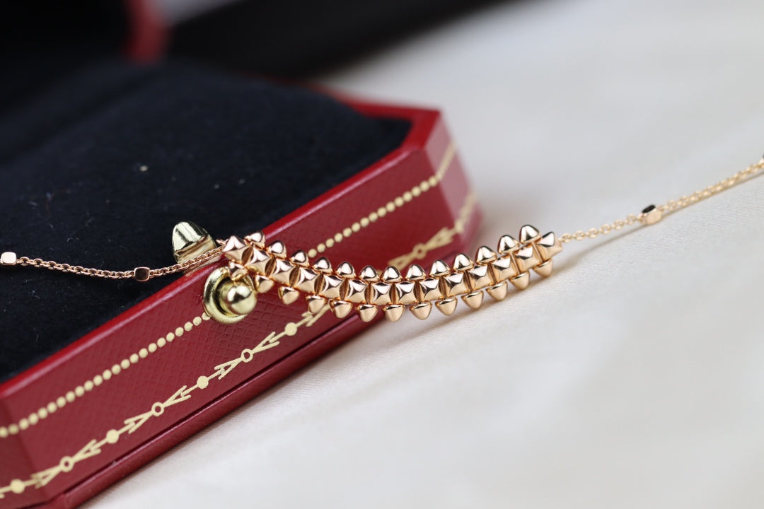 [ORA]CLASH PINK GOLD NECKLACE