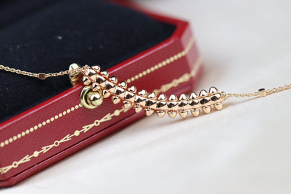 [ORA]CLASH PINK GOLD NECKLACE