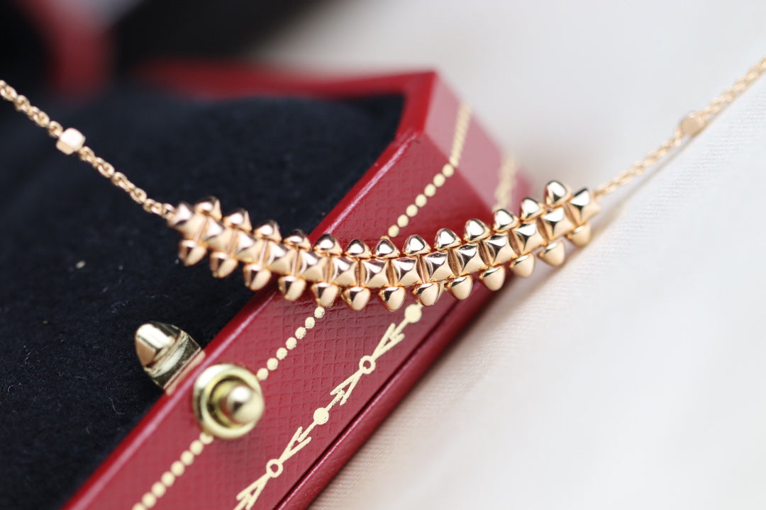 [ORA]CLASH PINK GOLD NECKLACE