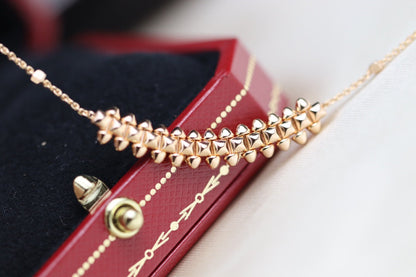 [ORA]CLASH PINK GOLD NECKLACE