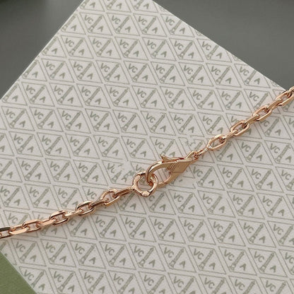 [ORA]LUCKY SPRING 15 MOTIFS ROSE GOLD NECKLACE