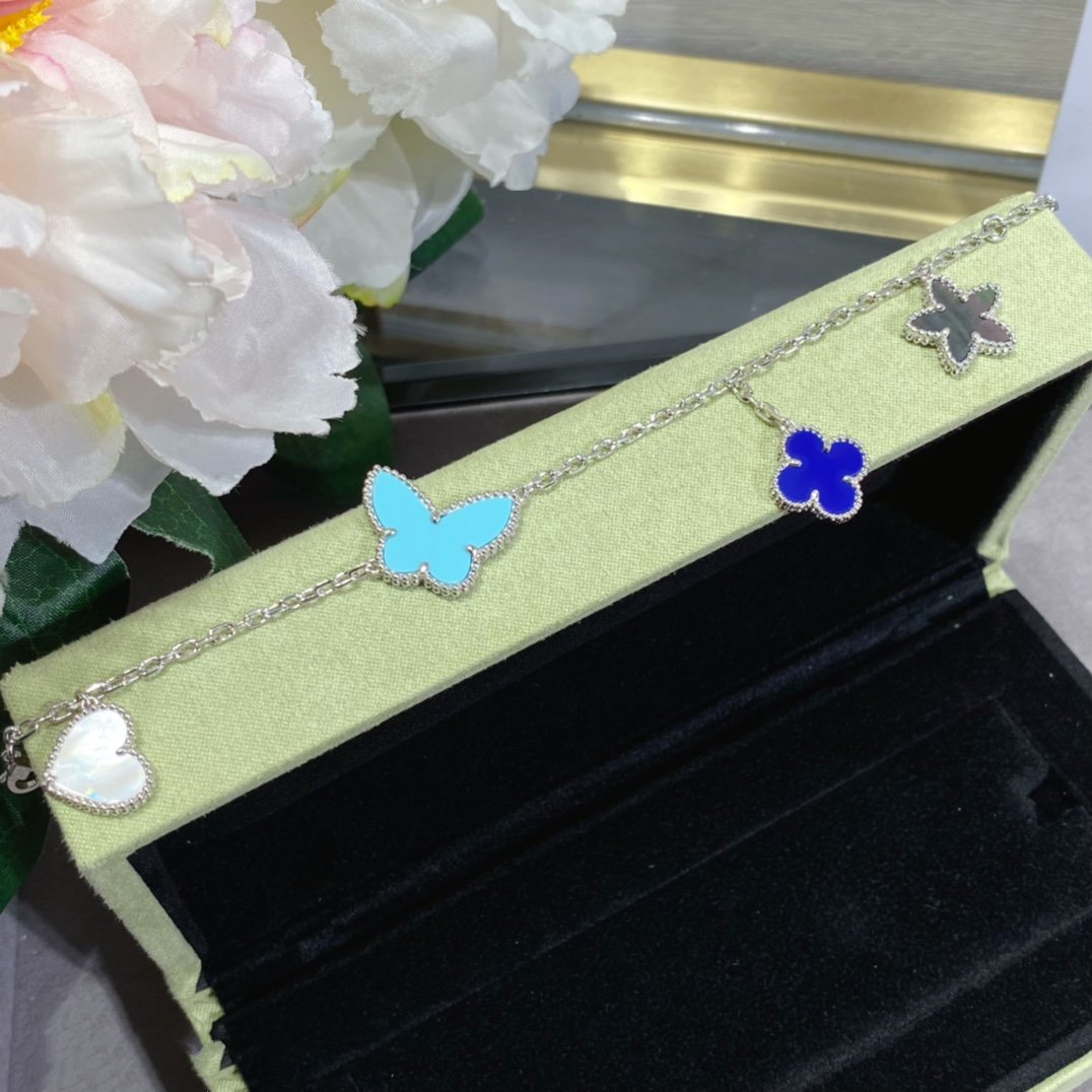[ORA]LUCKY SPRING SILVER BRACELET 4 MOTIF