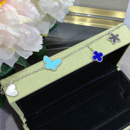 [ORA]LUCKY SPRING SILVER BRACELET 4 MOTIF