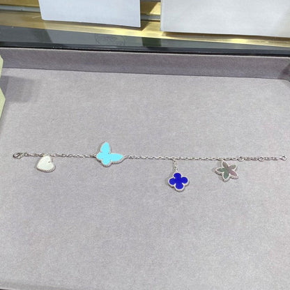 [ORA]LUCKY SPRING SILVER BRACELET 4 MOTIF