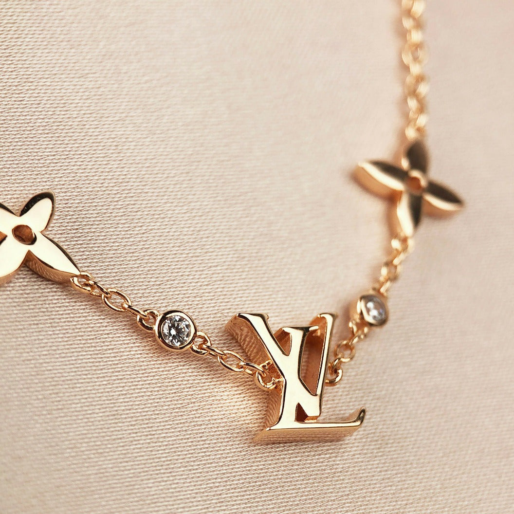 [ORA]STAR AND SUN 7 MOTIFS GOLD BRACELET