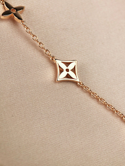 [ORA]STAR AND SUN 7 MOTIFS GOLD BRACELET