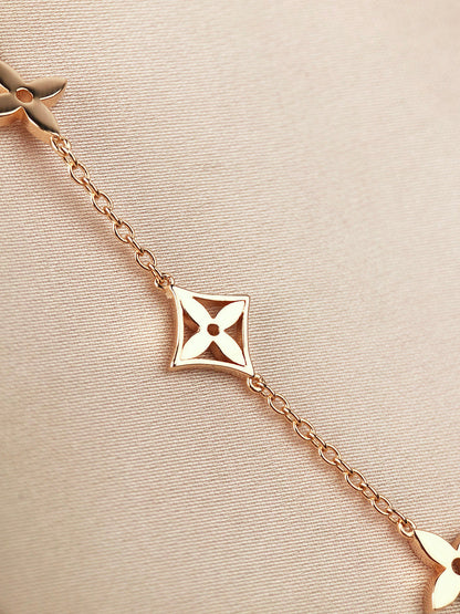 [ORA]STAR AND SUN 7 MOTIFS GOLD BRACELET