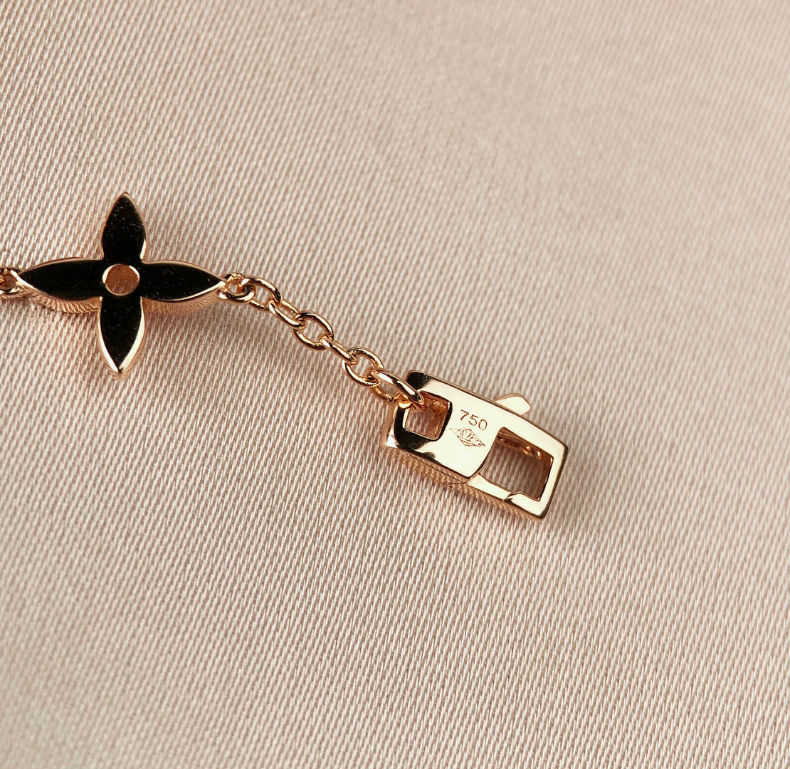 [ORA]STAR AND SUN 7 MOTIFS GOLD BRACELET