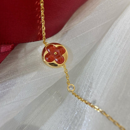 [ORA]SUN PEDANT CARNELIAN BRACELET