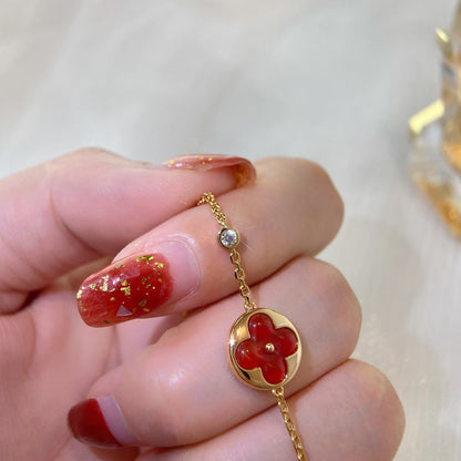 [ORA]SUN PEDANT CARNELIAN BRACELET