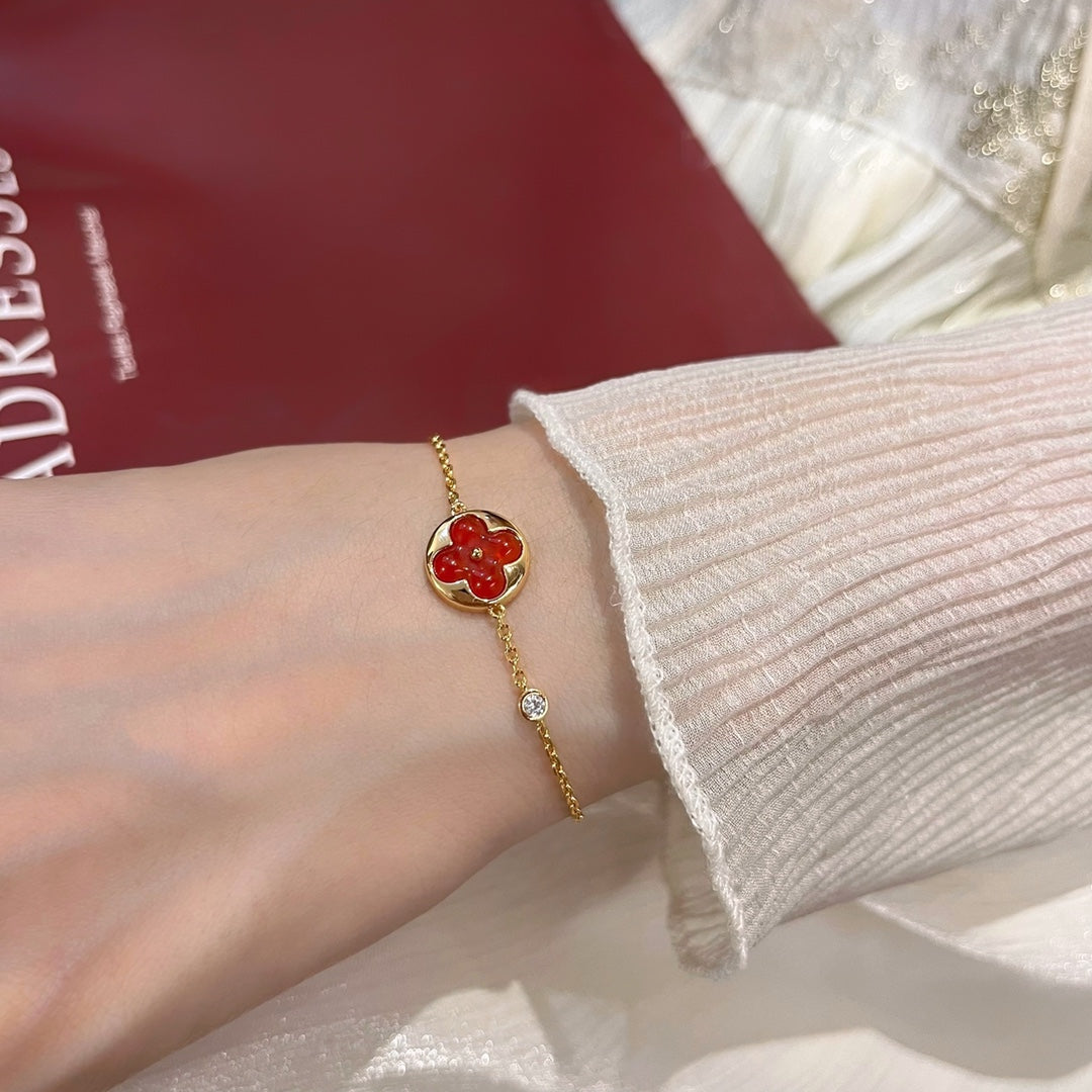 [ORA]SUN PEDANT CARNELIAN BRACELET