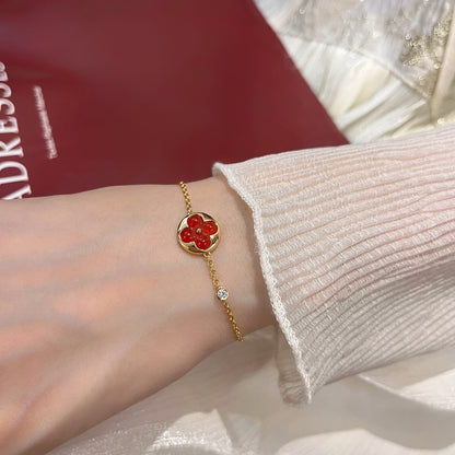 [ORA]SUN PEDANT CARNELIAN BRACELET