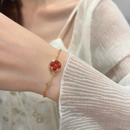 [ORA]SUN PEDANT CARNELIAN BRACELET