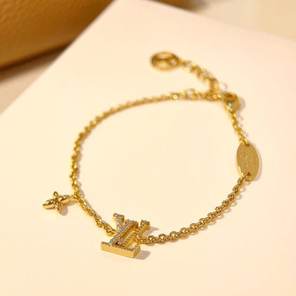 [ORA]LOGO STAR MOTIF GOLD BRACELET