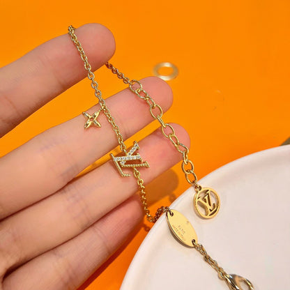 [ORA]LOGO STAR MOTIF GOLD BRACELET