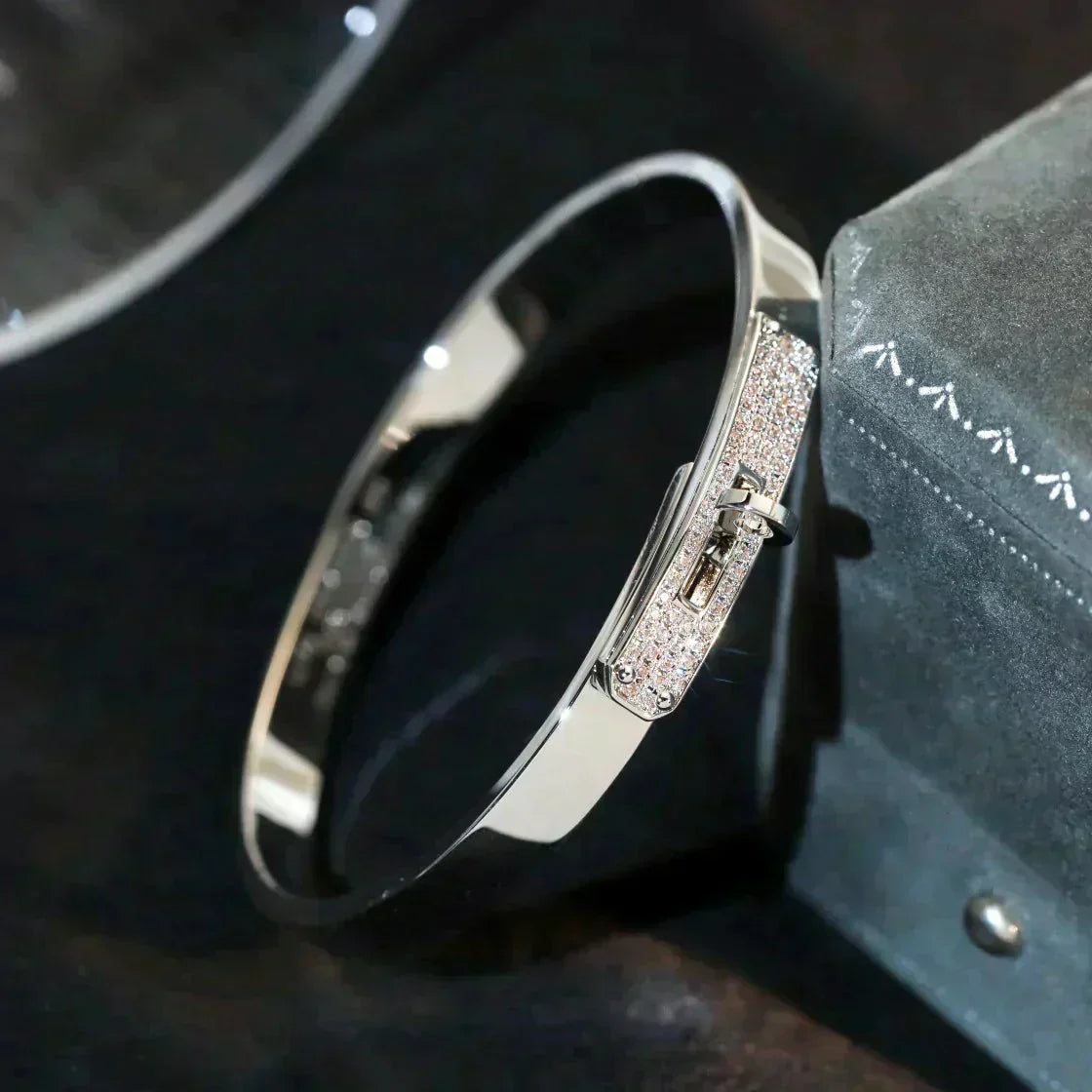 [ORA]KELLY SILVER DIAMOND BRACELET