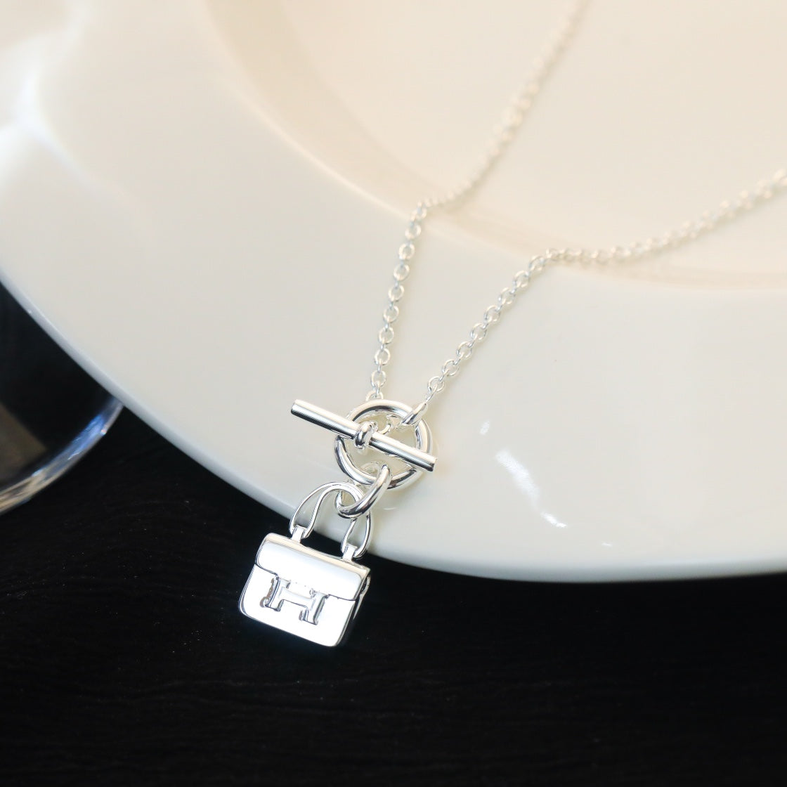 [ORA]POP H PEDANT SILVER NECKLACE