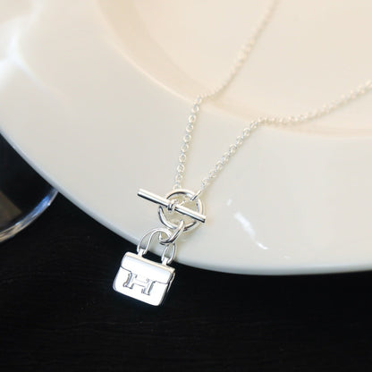 [ORA]POP H PEDANT SILVER NECKLACE