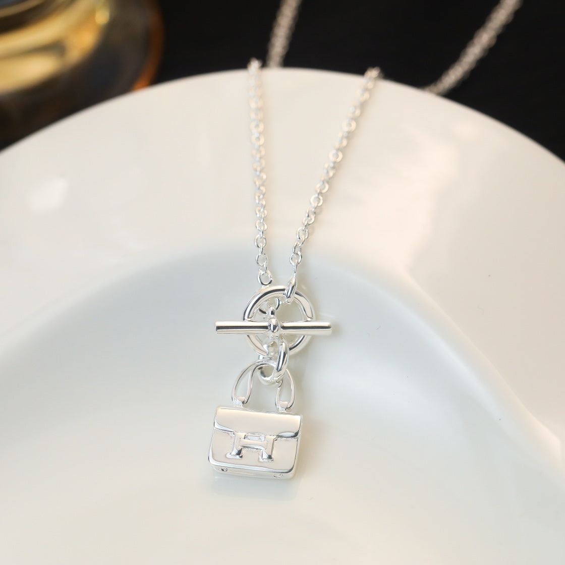 [ORA]POP H PEDANT SILVER NECKLACE
