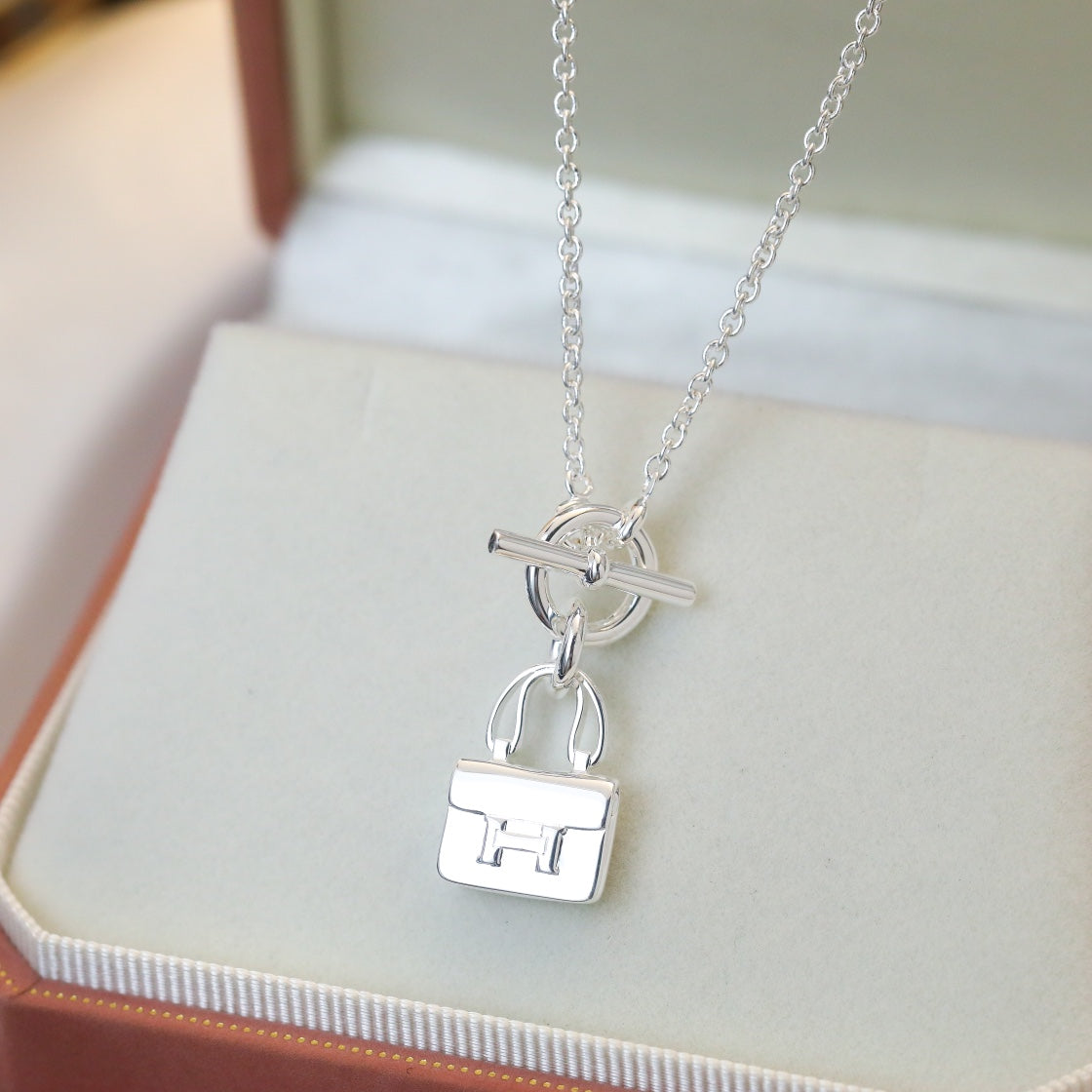 [ORA]POP H PEDANT SILVER NECKLACE
