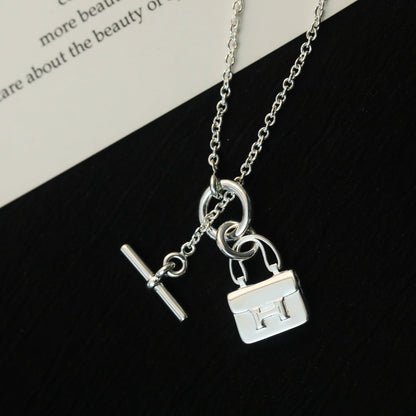 [ORA]POP H PEDANT SILVER NECKLACE
