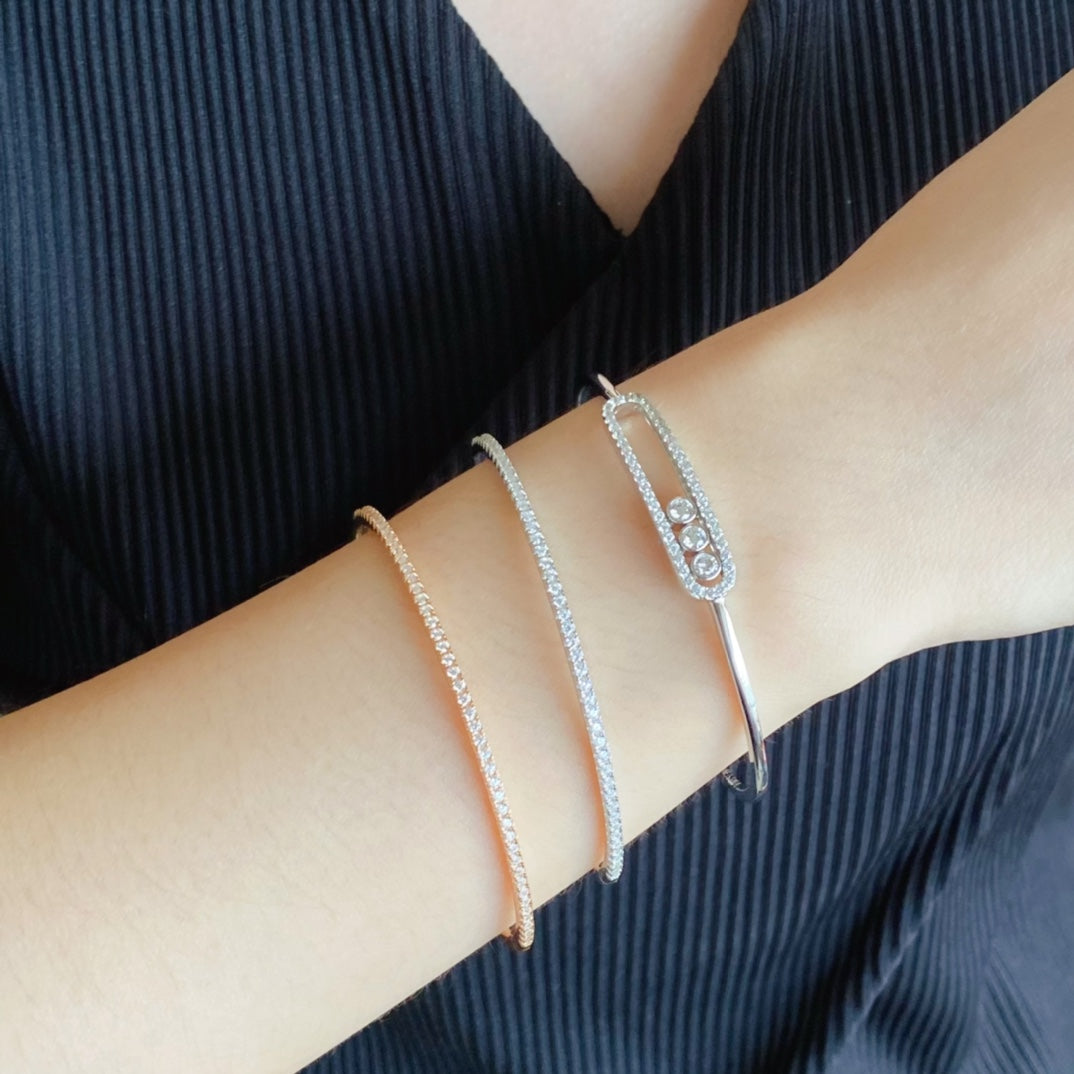 [ORA]MINI DIAMOND TENNIS BRACELET
