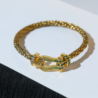 [ORA]FORCE 10 GOLD GREEN DIAMOND PAVED