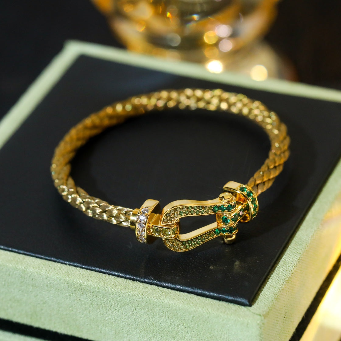 [ORA]FORCE 10 GOLD GREEN DIAMOND PAVED