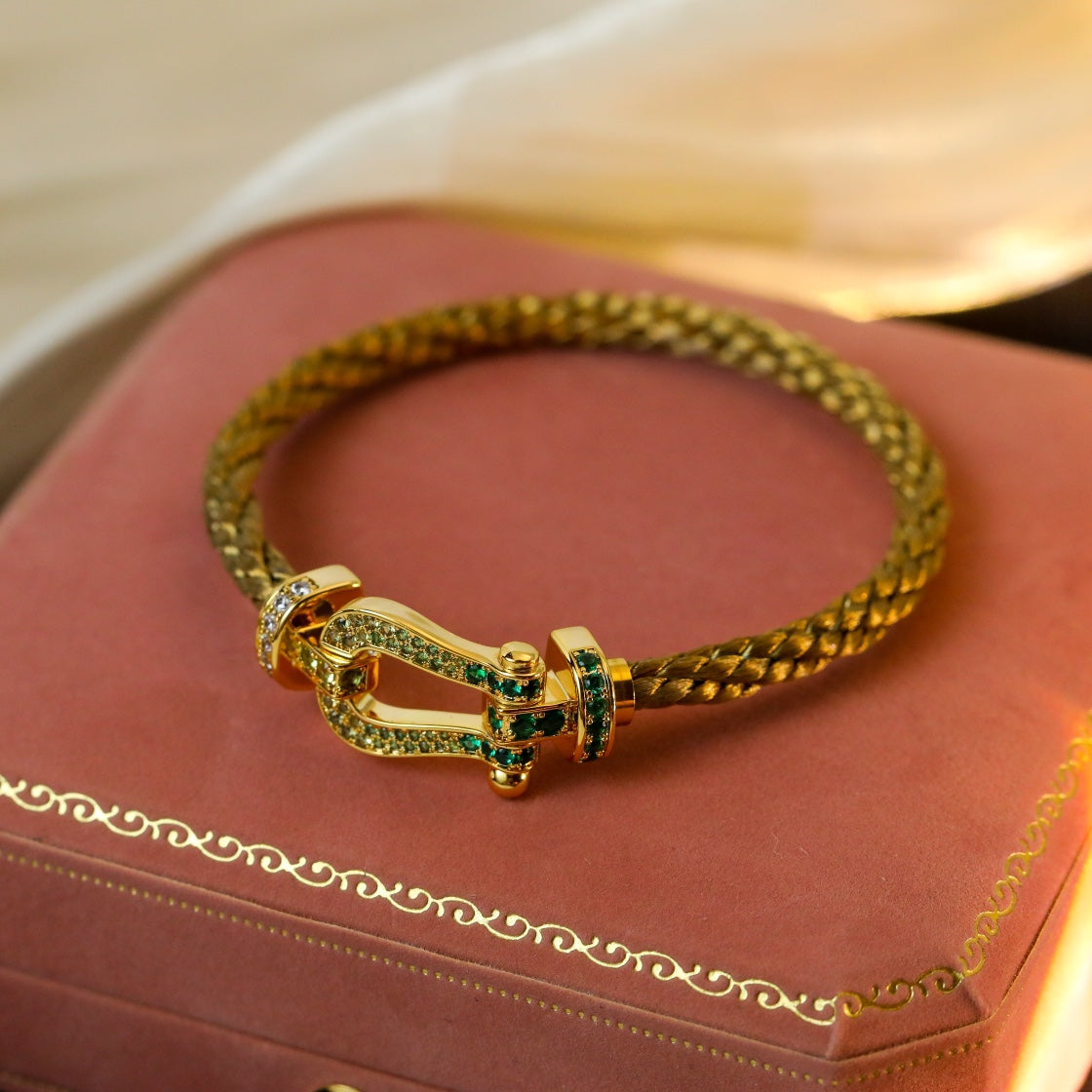 [ORA]FORCE 10 GOLD GREEN DIAMOND PAVED