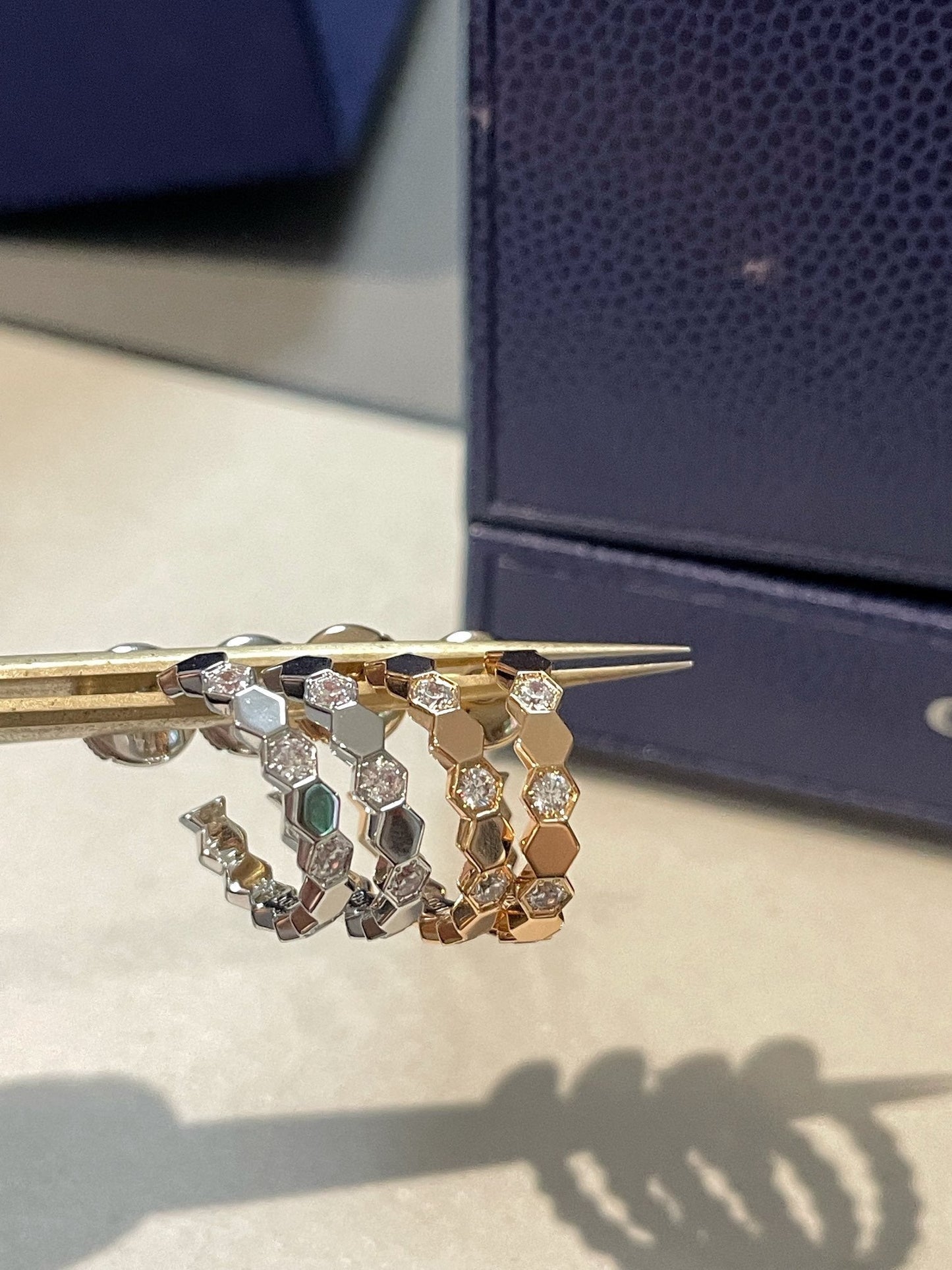 [ORA]Hollow Design Four-Leaf Clover Flower Shape Ring