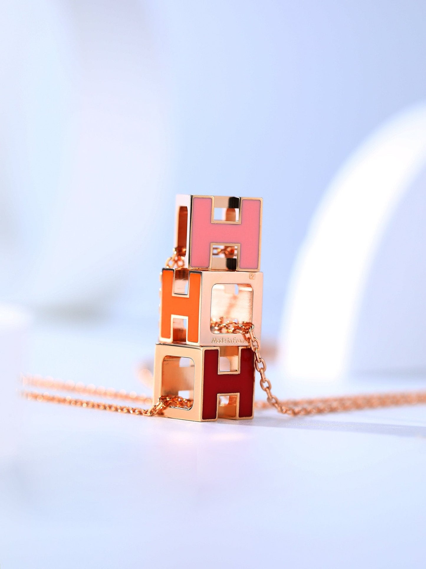 [ORA]H CAGE PINK GOLD NECKLACE