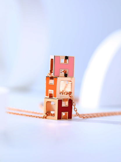 [ORA]H CAGE PINK GOLD NECKLACE