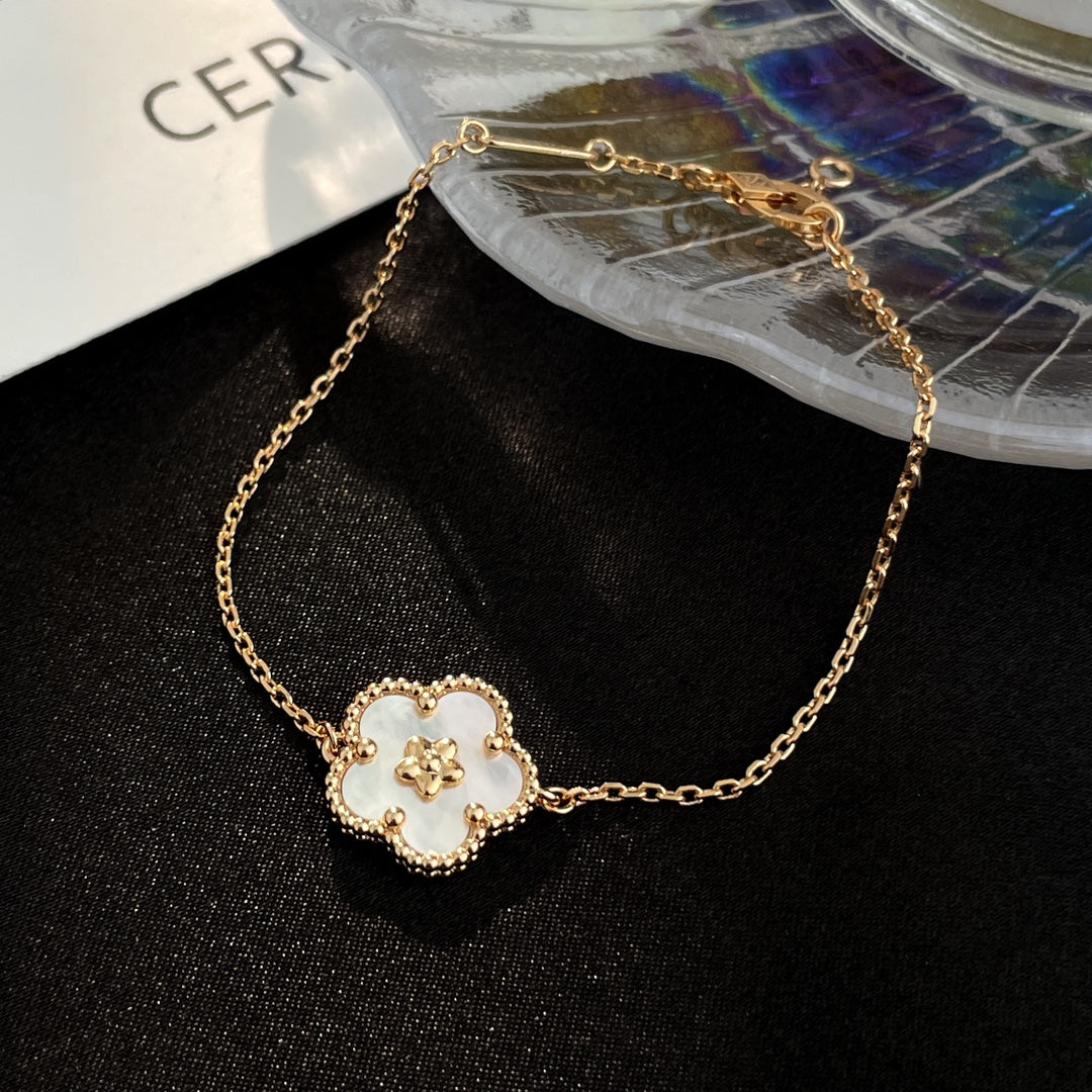[ORA]LUCKY SPRING ROSE GOLD MOP BRACELET