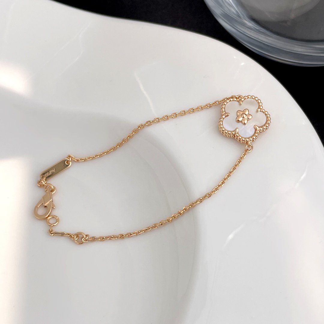 [ORA]LUCKY SPRING ROSE GOLD MOP BRACELET