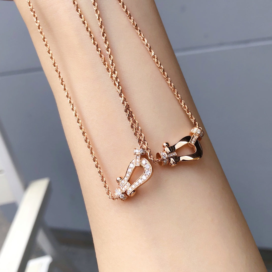 [ORA]FORCE 10 PINK GOLD DIAMOND NECKLACE